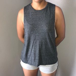 Women’s Gray Low Sleeveless Shirt